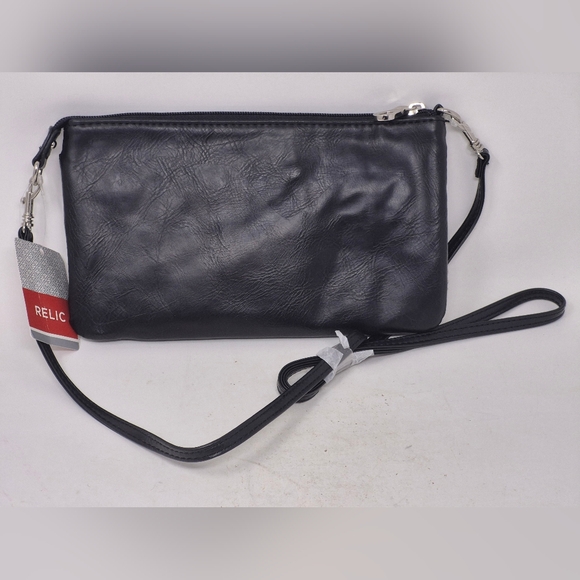 Relic Black Crossbody With Front Zip Pocket - Picture 2 of 6